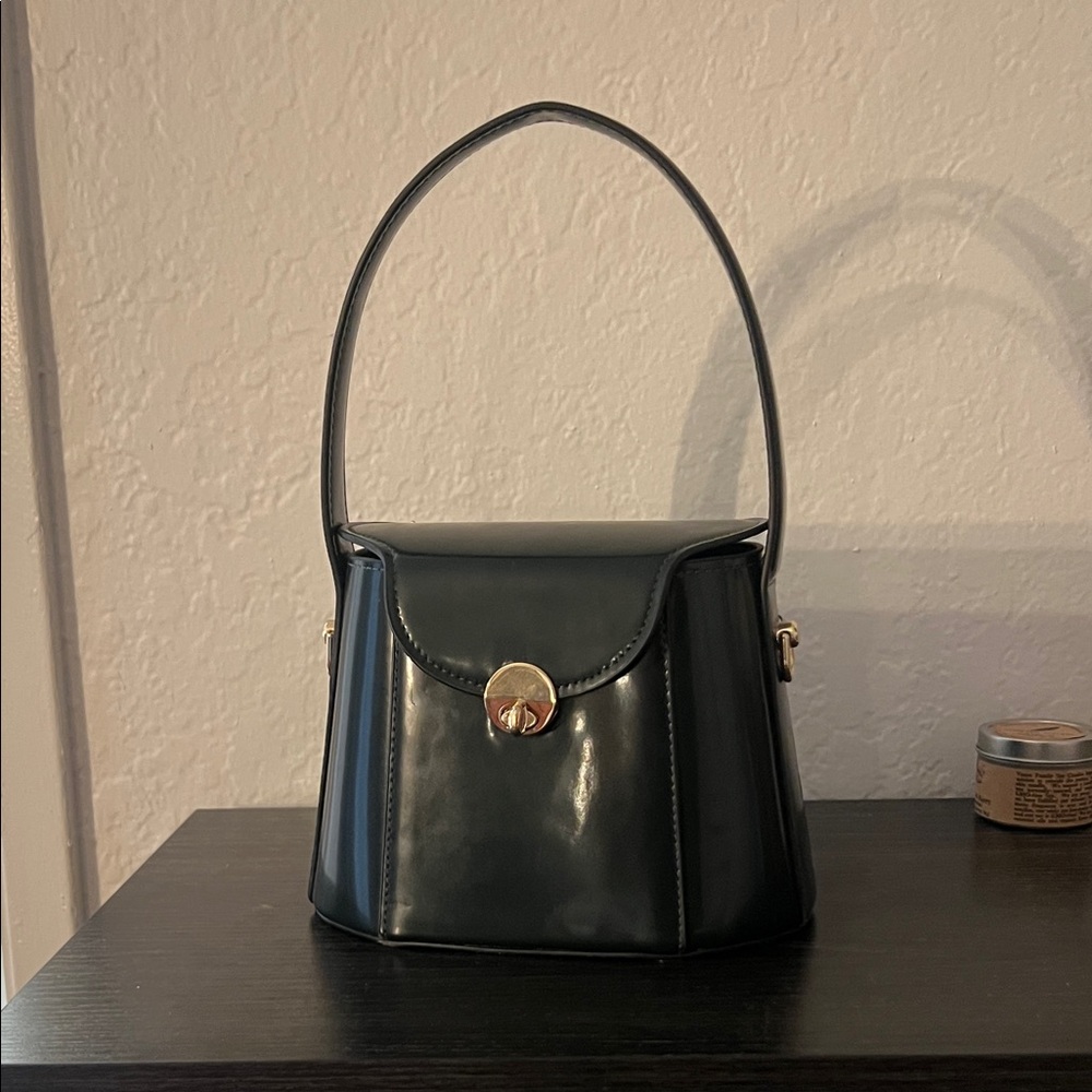 Zara Dark Green Shoulder Bag